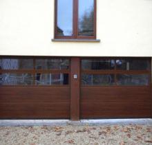 Portes de garage Hormann type LPU40 avec panneaux vitrés